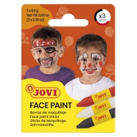 Face painting crayons JOVI Scary, 3x5.6g, 3 pcs., mix of colours