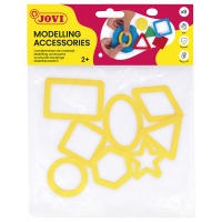 Foremki do ciastoliny JOVI, 8 szt., ż&oacute;łte, Produkty kreatywne, Artykuły szkolne