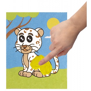 Zestaw do malowania piaskiem JOVI Play&Fun, zwierzęta, Produkty kreatywne, Artykuły szkolne