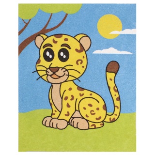 Zestaw do malowania piaskiem JOVI Play&Fun, zwierzęta, Produkty kreatywne, Artykuły szkolne