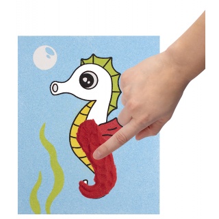 Zestaw do malowania piaskiem JOVI Play&Fun, ocean, Produkty kreatywne, Artykuły szkolne