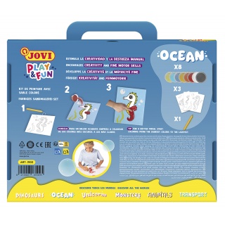 Zestaw do malowania piaskiem JOVI Play&Fun, ocean, Produkty kreatywne, Artykuły szkolne