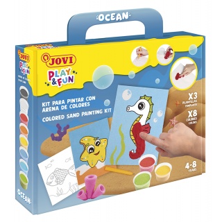 Zestaw do malowania piaskiem JOVI Play&Fun, ocean, Produkty kreatywne, Artykuły szkolne