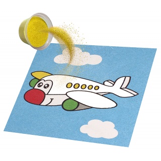 Zestaw do malowania piaskiem JOVI Play&Fun, pojazdy, Produkty kreatywne, Artykuły szkolne