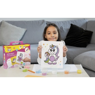 Zestaw do malowania piaskiem JOVI Play&Fun, jednorożce, Produkty kreatywne, Artykuły szkolne