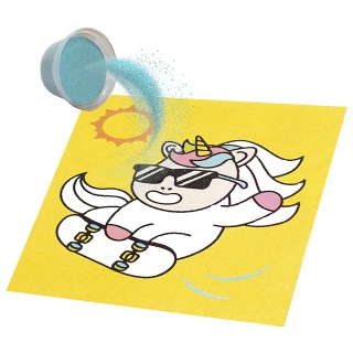 Zestaw do malowania piaskiem JOVI Play&Fun, jednorożce, Produkty kreatywne, Artykuły szkolne