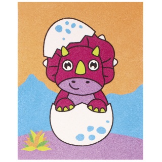 Zestaw do malowania piaskiem JOVI Play&Fun, dinozaury, Produkty kreatywne, Artykuły szkolne