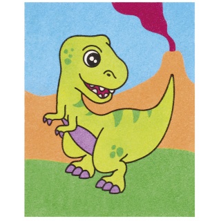 Zestaw do malowania piaskiem JOVI Play&Fun, dinozaury, Produkty kreatywne, Artykuły szkolne