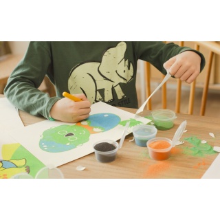 Zestaw do malowania piaskiem JOVI Play&Fun, dinozaury, Produkty kreatywne, Artykuły szkolne