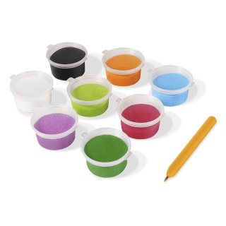 Zestaw do malowania piaskiem JOVI Play&Fun, dinozaury, Produkty kreatywne, Artykuły szkolne