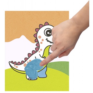 Zestaw do malowania piaskiem JOVI Play&Fun, dinozaury, Produkty kreatywne, Artykuły szkolne