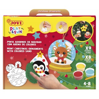 Zestaw do malowania piaskiem JOVI Play&Fun, Boże Narodzenie, Produkty kreatywne, Artykuły szkolne