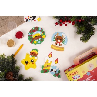 Zestaw do malowania piaskiem JOVI Play&Fun, Boże Narodzenie, Produkty kreatywne, Artykuły szkolne