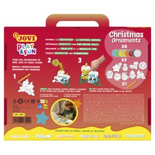 Zestaw do malowania piaskiem JOVI Play&Fun, Boże Narodzenie, Produkty kreatywne, Artykuły szkolne