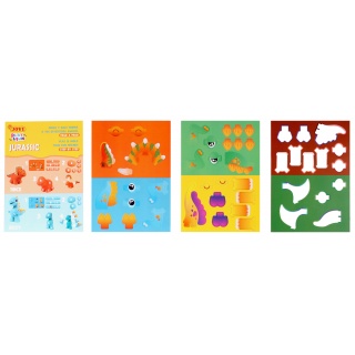 Zestaw plasteliny JOVI Play&Fun, dinozaury, Produkty kreatywne, Artykuły szkolne