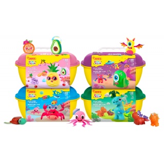 Zestaw plasteliny JOVI Play&Fun, dinozaury, Produkty kreatywne, Artykuły szkolne