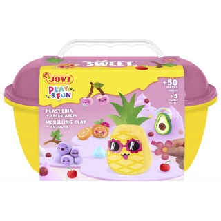 Zestaw plasteliny JOVI Play&Fun, owoce, Produkty kreatywne, Artykuły szkolne