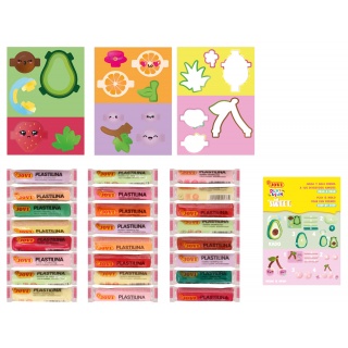 Zestaw plasteliny JOVI Play&Fun, owoce, Produkty kreatywne, Artykuły szkolne