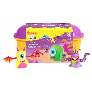 Zestaw plasteliny JOVI Play&Fun, kosmici, Produkty kreatywne, Artykuły szkolne