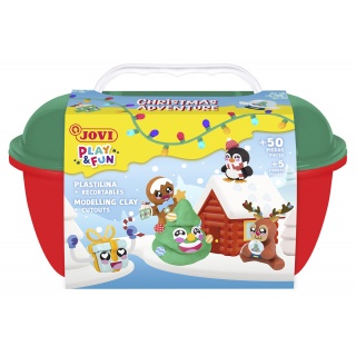 Zestaw plasteliny JOVI Play&Fun, Boże Narodzenie, Produkty kreatywne, Artykuły szkolne