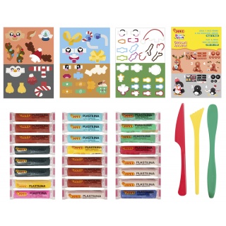 Zestaw plasteliny JOVI Play&Fun, Boże Narodzenie, Produkty kreatywne, Artykuły szkolne