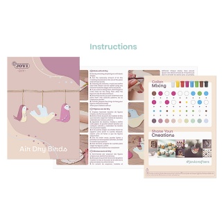 Zestaw do tworzenia ceramiki JOVI DIY, bez wypalania, ptaki, Produkty kreatywne, Artykuły szkolne