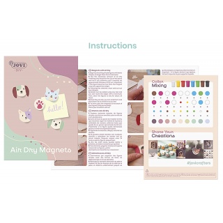 Zestaw do tworzenia ceramiki JOVI DIY, bez wypalania, magnesy, Produkty kreatywne, Artykuły szkolne