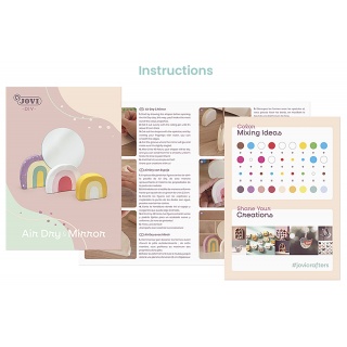 Zestaw do tworzenia ceramiki JOVI DIY, bez wypalania, lustro, Produkty kreatywne, Artykuły szkolne