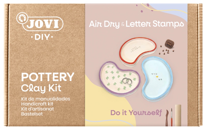 Zestaw do tworzenia ceramiki JOVI DIY, bez wypalania, miseczki, Produkty kreatywne, Artykuły szkolne