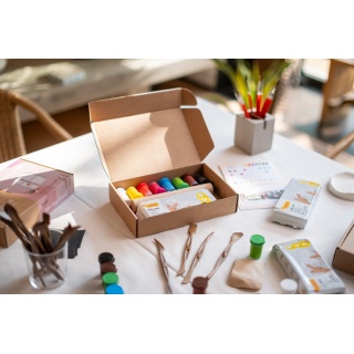 Zestaw do tworzenia ceramiki JOVI DIY, bez wypalania, miseczki, Produkty kreatywne, Artykuły szkolne