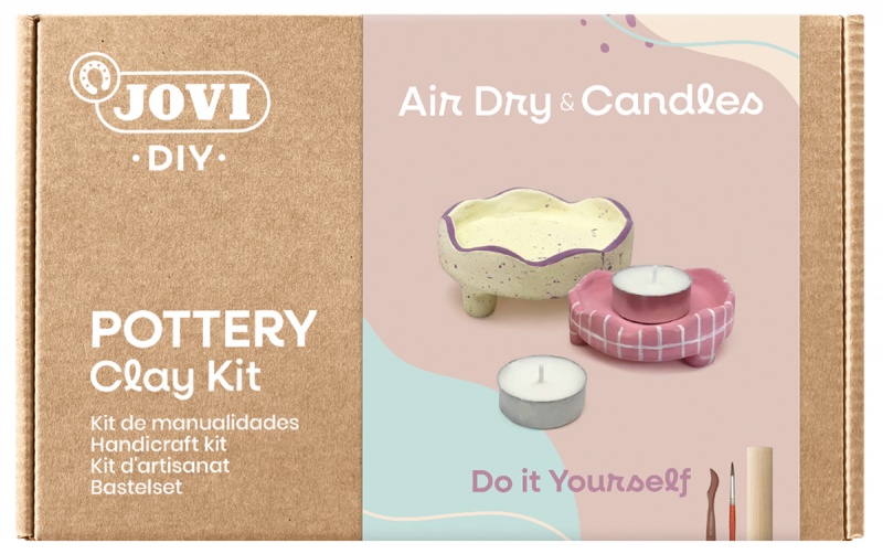 Zestaw do tworzenia ceramiki JOVI DIY, bez wypalania, świecznik, Produkty kreatywne, Artykuły szkolne