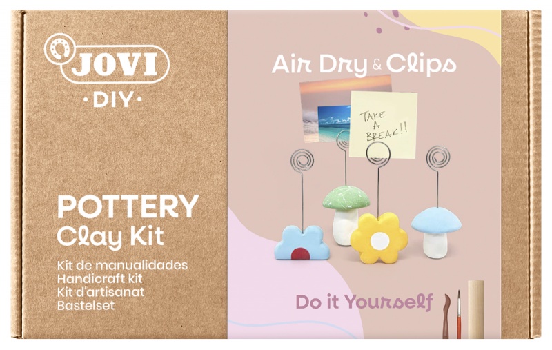 Zestaw do tworzenia ceramiki JOVI DIY, bez wypalania, klipsy, Produkty kreatywne, Artykuły szkolne