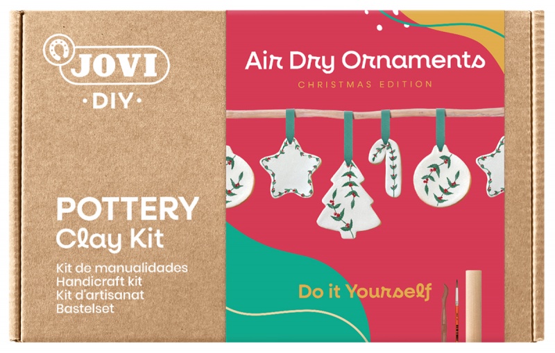 Zestaw do tworzenia ceramiki JOVI DIY, bez wypalania, ozdoby świąteczne, Produkty kreatywne, Artykuły szkolne