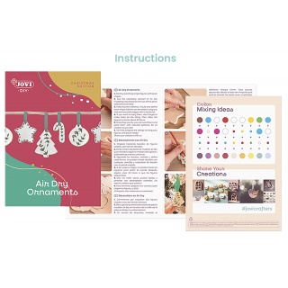 Zestaw do tworzenia ceramiki JOVI DIY, bez wypalania, ozdoby świąteczne, Produkty kreatywne, Artykuły szkolne