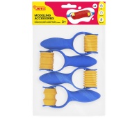 Wałki do mas plastycznych JOVI, 4 szt., mix kształt&oacute;w, mix kolor&oacute;w, Produkty kreatywne, Artykuły szkolne