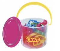 Wiaderko z foremkami do plasteliny JOVI, 24 szt., mix kolor&oacute;w, Produkty kreatywne, Artykuły szkolne
