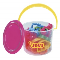 Wiaderko z foremkami do plasteliny JOVI, 24 szt., mix kolor&oacute;w, Produkty kreatywne, Artykuły szkolne