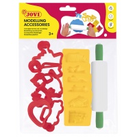 Akcesoria do modelowania JOVI, z wałkiem, 12 szt., mix kolor&oacute;w, Produkty kreatywne, Artykuły szkolne