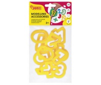 Akcesoria do modelowania JOVI Cyferki, 12 szt., ż&oacute;łte, Produkty kreatywne, Artykuły szkolne