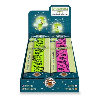 Bransoletka odblaskowa Snap-It TRENDHAUS CLASS-6, mix kolor&oacute;w, Gry i zabawki, Gadżety