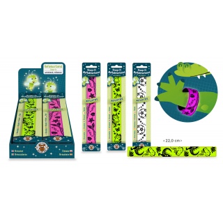 Bransoletka odblaskowa Snap-It TRENDHAUS CLASS-6, mix kolor&oacute;w, Gry i zabawki, Gadżety