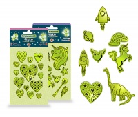 Naklejki odblaskowe TRENDHAUS CLASS-6, zielone, Gry i zabawki, Gadżety