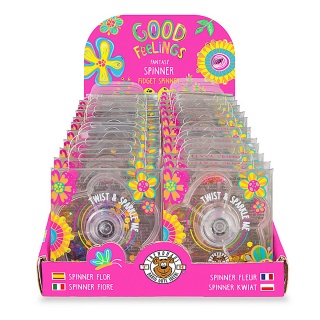 Fidget spinner kwiatowy TRENDHAUS GF-6, mix kolor&oacute;w, Gry i zabawki, Gadżety