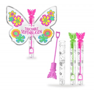 Bańki mydlane dotykowe motylek TRENDHAUS GF-6, mix kolor&oacute;w, Gry i zabawki, Gadżety