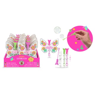 Bańki mydlane dotykowe motylek TRENDHAUS GF-6, mix kolor&oacute;w, Gry i zabawki, Gadżety