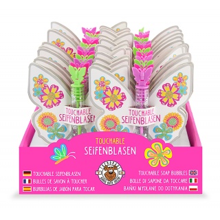 Bańki mydlane dotykowe motylek TRENDHAUS GF-6, mix kolor&oacute;w, Gry i zabawki, Gadżety