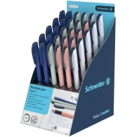 Display of SCHNEIDER Xpect fountain pens, 30 pcs., mix of colours
