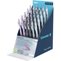 Display of SCHNEIDER Slider Rave Colour Edition pens, XB, 30 pcs., mix of colours