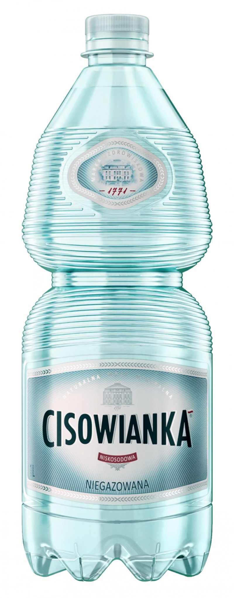Woda CISOWIANKA, niegazowana, butelka plastikowa, 1l, kaucja, Woda, Artykuły spożywcze