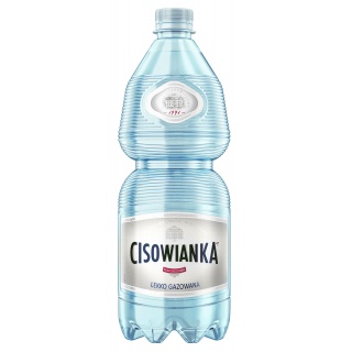 Woda CISOWIANKA, lekko gazowana, butelka plastikowa, 1l, kaucja, Woda, Artykuły spożywcze